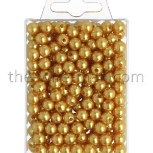 Perlen Gold | 8mm | 250 Stück