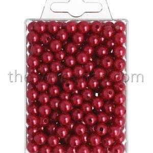 Perlen Rot | 8mm | 250 Stück