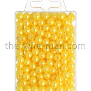 Perlen Gelb | 8mm | 250 Stück